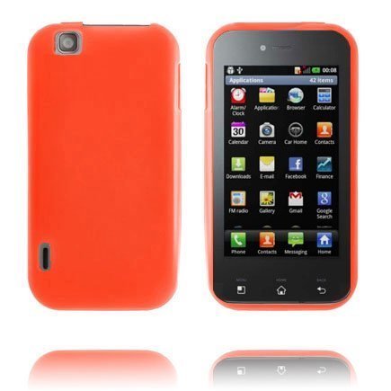 Soft Shell Oranssi Lg Optimus Sol Silikonikuori