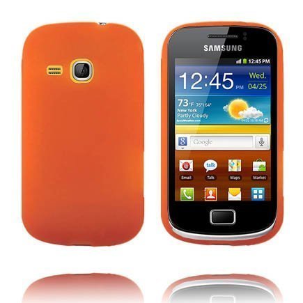 Soft Shell Oranssi Samsung Galaxy Mini 2 Silikonikuori