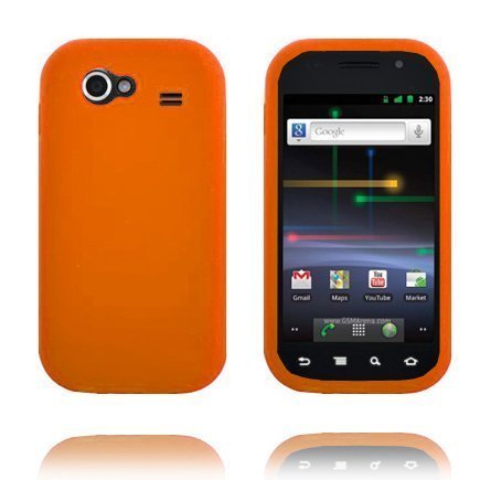 Soft Shell Oranssi Samsung Google Nexus S Silikonikuori