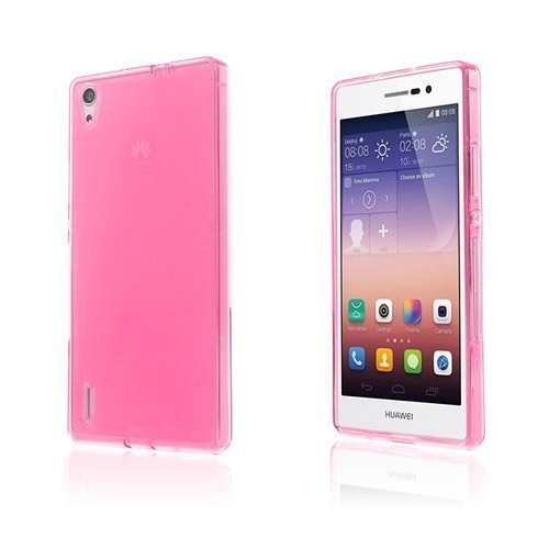 Soft Shell Pinkki Huawei Ascend P7 Suojakuori