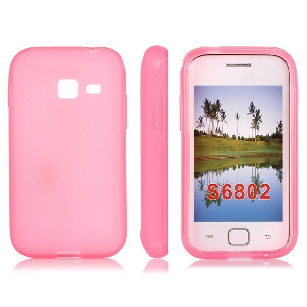 Soft Shell Pinkki Samsung Galaxy Ace Duos Suojakuori