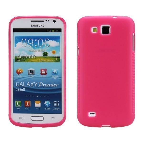 Soft Shell Pinkki Samsung Galaxy Premier Suojakuori