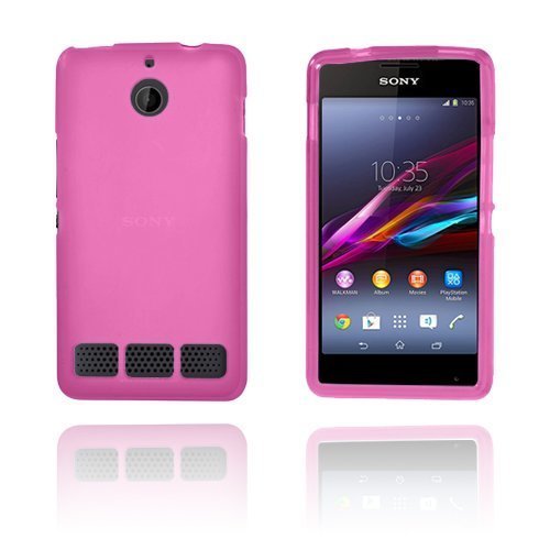 Soft Shell Pinkki Sony Xperia E1 Suojakuori