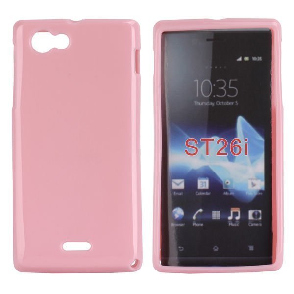 Soft Shell Pinkki Sony Xperia J Suojakuori