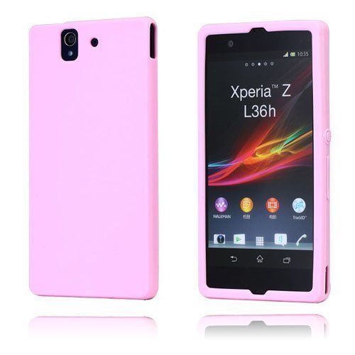 Soft Shell Pinkki Sony Xperia Z Suojakuori