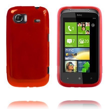 Soft Shell Punainen Htc 7 Mozart Hd3 Silikonikuori