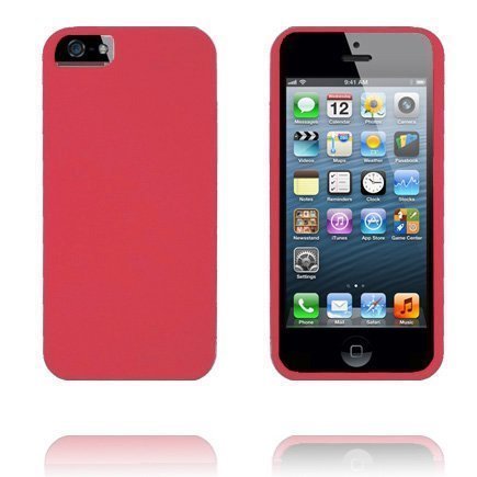 Soft Shell Punainen Iphone 5 Silikonikuori