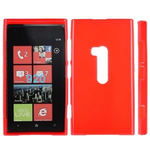 Soft Shell Punainen Nokia Lumia 920 Silikonikuori