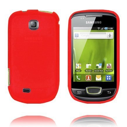 Soft Shell Punainen Samsung Galaxy Mini Silikonikuori