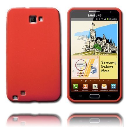 Soft Shell Punainen Samsung Galaxy Note Silikonikuori