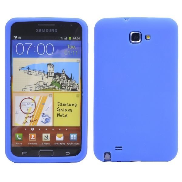 Soft Shell Sininen Samsung Galaxy Note 2 Silikonikuori