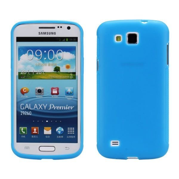 Soft Shell Sininen Samsung Galaxy Premier Silikonikuori