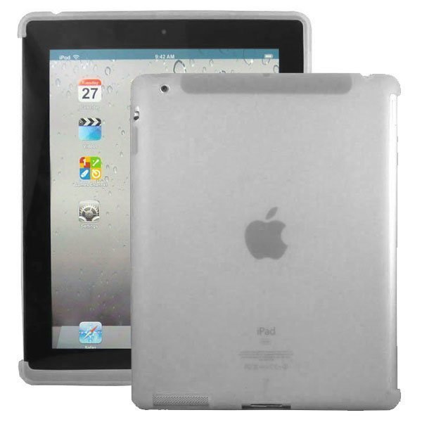 Soft Shell Smart Cut Harmaa Ipad 3 & 4 Silikonikuori