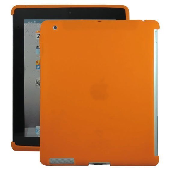 Soft Shell Smart Cut Oranssi Ipad 3 & 4 Silikonikuori