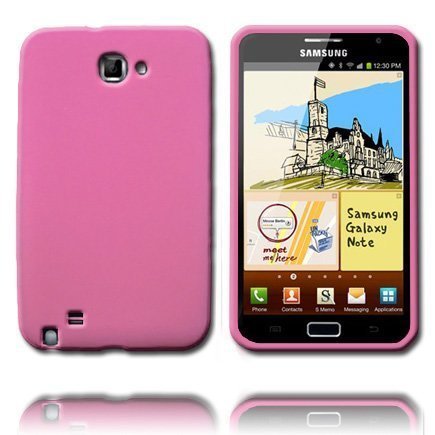 Soft Shell Vaaleanpunainen Samsung Galaxy Note Suojakuori