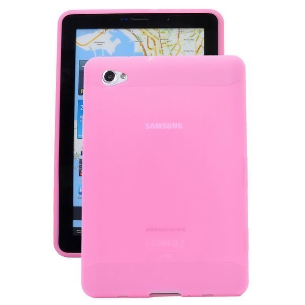Soft Shell Vaaleanpunainen Samsung Galaxy Tab 7.7 Suojakuori