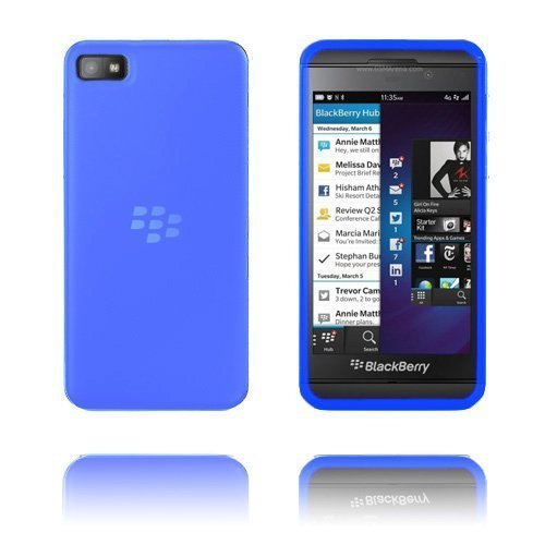 Soft Shell Vaaleansininen Blackberry Z10 Silikonikuori