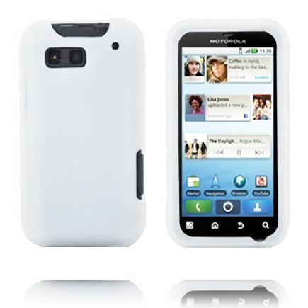 Soft Shell Valkoinen Motorola Defy Silikonikuori