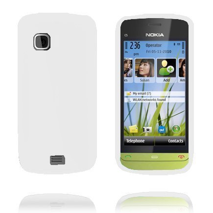 Soft Shell Valkoinen Nokia C5-03 Silikonikuori