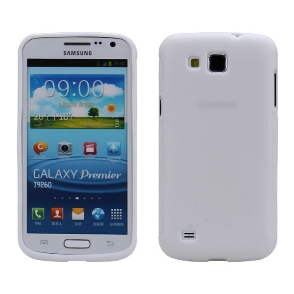 Soft Shell Valkoinen Samsung Galaxy Premier Silikonikuori