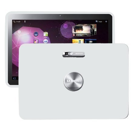Soft Shell Valkoinen Samsung Galaxy Tab 10.1 P7100 Silikonikuori