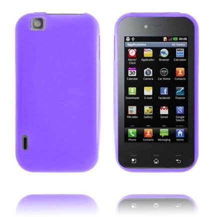 Soft Shell Violetti Lg Optimus Sol Silikonikuori