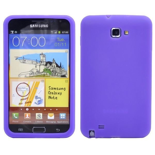 Soft Shell Violetti Samsung Galaxy Note 2 Silikonikuori