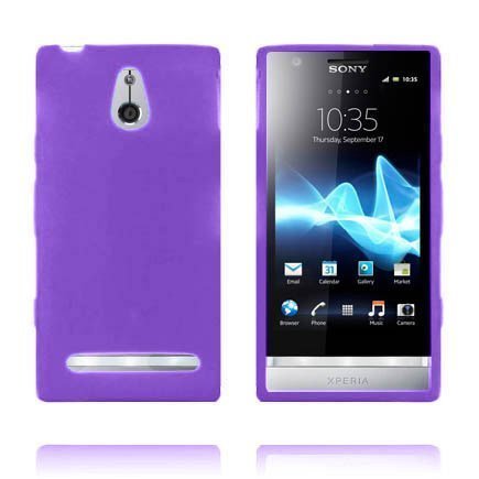 Soft Shell Violetti Sony Xperia P Silikonikuori