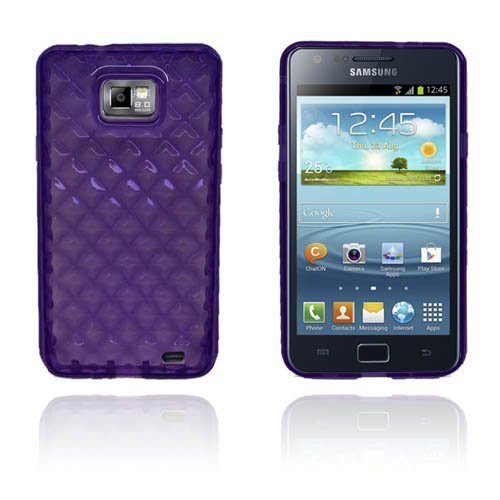 Soft Squares Cell Violetti Samsung Galaxy S2 Kuoret
