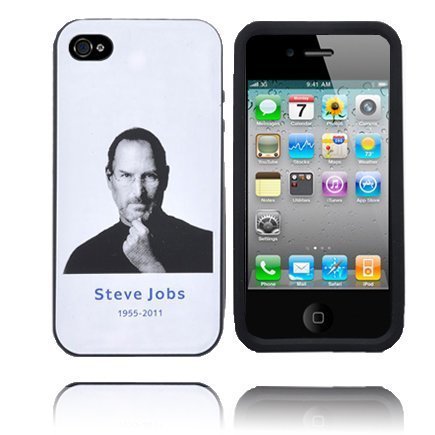 Soft Steve Jobs Iphone 4s Silikonikuori Musta Reunus