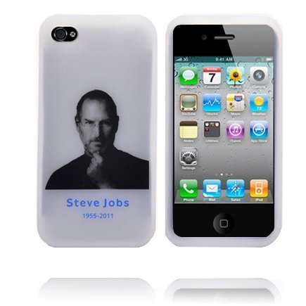 Soft Steve Jobs Iphone 4s Silikonikuori Valkoinen Reunus