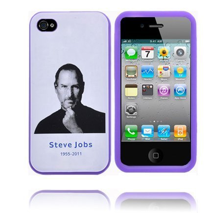 Soft Steve Jobs Iphone 4s Silikonikuori Violetti Reunus