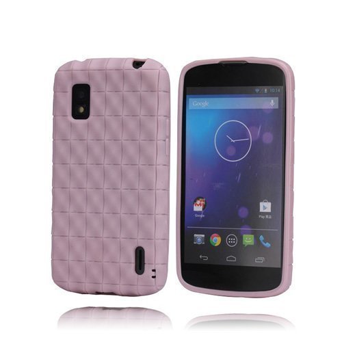 Softgrip Pinkki Lg Google Nexus 4 Suojakuori