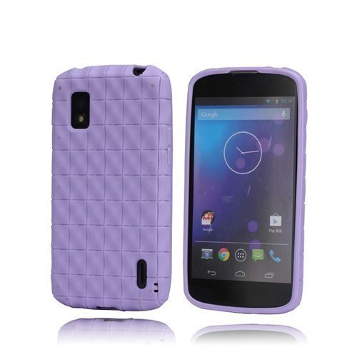 Softgrip Violetti Lg Google Nexus 4 Suojakuori