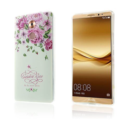 Softlyfit Huawei Mate 8 Kohokuvioinen Tpu Kuori Puutarha Ruusu