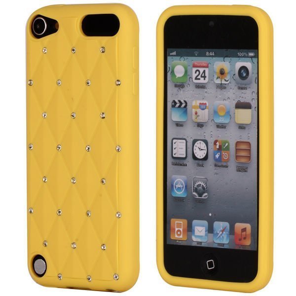 Soft'n Bling Keltainen Ipod Touch 5 Silikonikuori