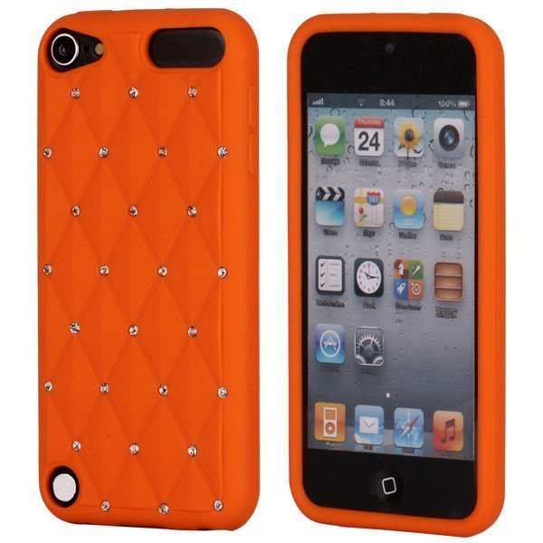 Soft'n Bling Oranssi Ipod Touch 5 Silikonikuori