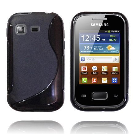 Solid S-Line Musta Samsung Galaxy Pocket Suojakuori