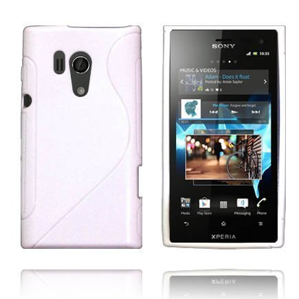 Solid S-Line Valkoinen Sony Xperia Acro S Suojakuori