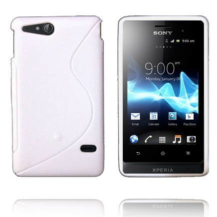 Solid S-Line Valkoinen Sony Xperia Go Suojakuori