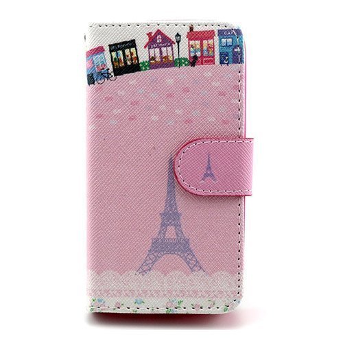 Solstad Vaaleanpunainen Eiffel-Torni Lg G2 Mini Nahkakotelo