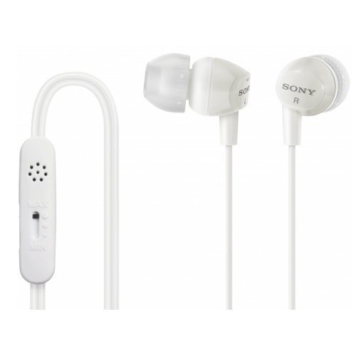 Sony DR-EX14VP In-Ear with Mic3 for iPhone White