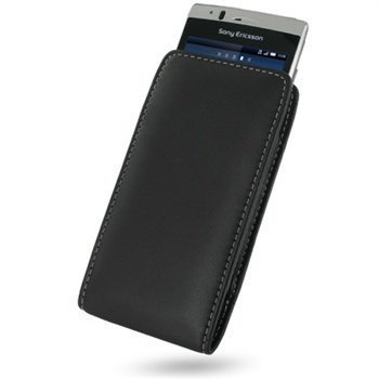 Sony Ericsson XPERIA X12 Arc PDair Leather Case Black