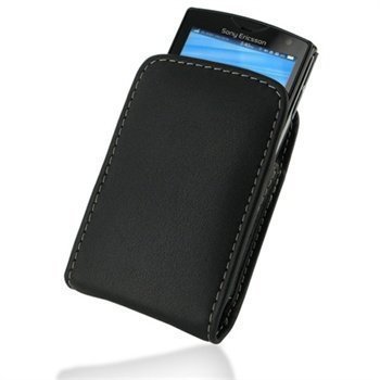 Sony Ericsson Xperia Mini PDair Leather Case Black