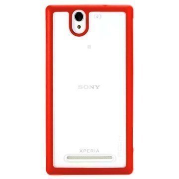 Sony Xperia C3 Xperia C3 Dual Rock Bright Series Kotelo Punainen