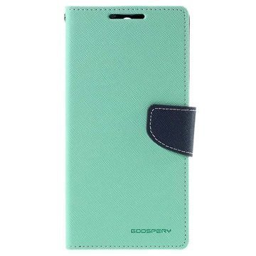 Sony Xperia C5 Ultra Mercury Goospery Fancy Diary Lompakkokotelo Syaani / Tummansininen