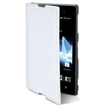 Sony Xperia E1 Xperia E1 Dual Ksix Folio Nahkakotelo Valkoinen