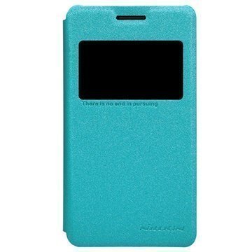 Sony Xperia E1 Xperia E1 Dual Nillkin Sparkle Series Läpällinen Nahkakotelo Sininen