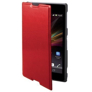 Sony Xperia E3 Xperia E3 Dual Ksix Avattava Nahkakotelo Punainen