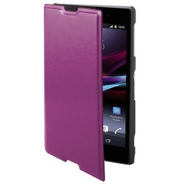 Sony Xperia E3 Xperia E3 Dual Ksix Avattava Nahkakotelo Purppura